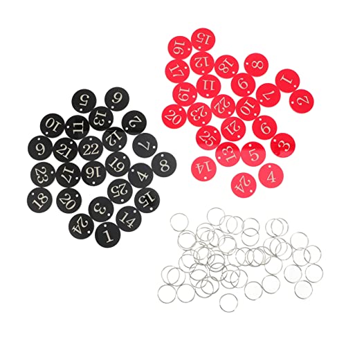 OATIPHO 1satz Acryl Nummern Schlüsselanhänger Mit Ringen Für Hotel Fitness Und Sauna Langlebige Id Tags Für Schlüsselorganisation Und Aufbewahrung von OATIPHO