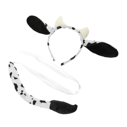 OATIPHO Kuh-haarband Und -kostüm-requisiten-set Für Geburtstag Halloween Und Maskerade von OATIPHO