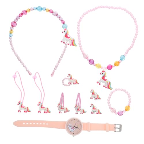 OATIPHO 1 Set Uhrenset Einhörner Sachen Für Mädchen Einhörner Geschenke Für Mädchen Kinder Digitaluhr Mädchenuhr Einhörner Halskette Für Mädchen Einhörner Uhr Mädchen Einhörner von OATIPHO