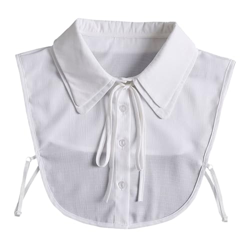 OATIPHO 1 Stk falscher Kragen Bluse jeanshemd Hemden abnehmbarer gefälschter Kragen Kleid falscher Hemdkragen falsches anmutiger Hemdkragen Hemdkragen Chiffon Weiß von OATIPHO