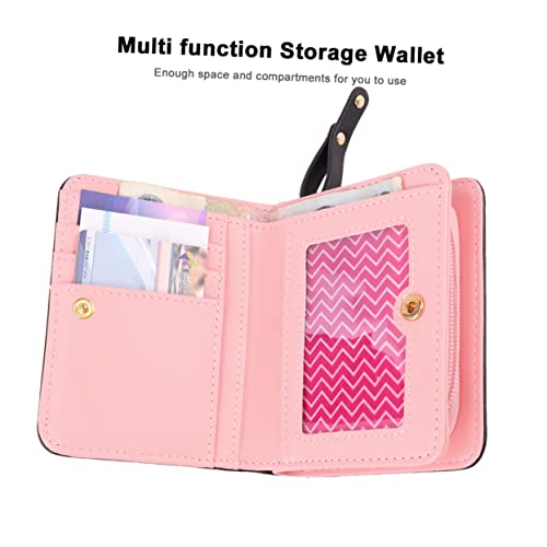 OATIPHO Katze Muster Geldbörse Für Damen Kleine Reißverschlusstasche Pu Brieftasche Mit Fächern Praktisch Für Alltag von OATIPHO