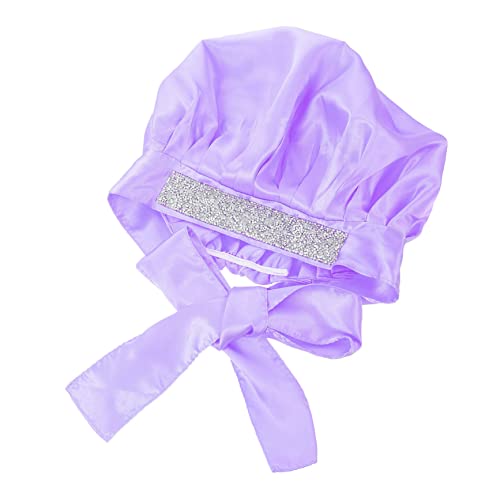OATIPHO 1 Stück Doppellagige Satin Haarhaube für Nachtpflege Wiederverwendbare Schlafhaube für Damen für Lange Haare Schützt vor Trockenheit und Haarbruch Gesichtspflege und Hausarbeit von OATIPHO