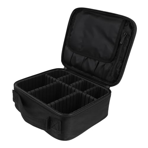 OATIPHO 1 Stück Kosmetikkoffer für Reisen wasserdichte Make Up Tasche Tragbare Kosmetik Organizer mit Großem Fassungsvermögen für Kosmetik und Toilettenartikel Schwarz von OATIPHO