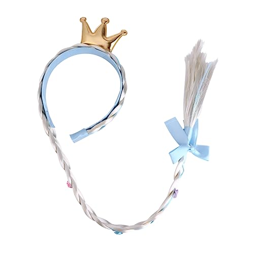 OATIPHO 1 Stück Krone Haarreif für Plait Crown Kostüm Haarschmuck für Partys und Festivals Sicher und Langlebig für Feierliche Anlässe von OATIPHO