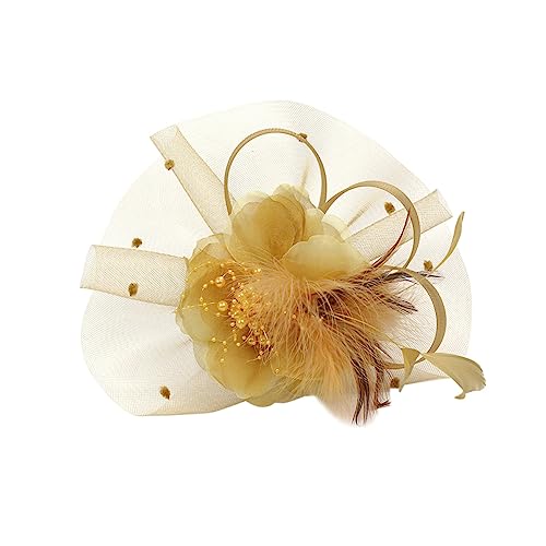 OATIPHO 1 Stück Stylisches Mesh Haarschmuck für Damen Eleganter Haarreif mit Feinen Details für Hochzeiten Partys und Cosplay Goldfarben von OATIPHO