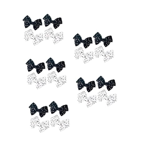 OATIPHO 10 Paare Abnehmbare Gepunktete Schleifen Schuhclips für Damen Elegante Bowknot Dekorationen für High Heels Flats Taschen und Haarschmuck Vielseitig für Hochzeit Party und Alltag von OATIPHO