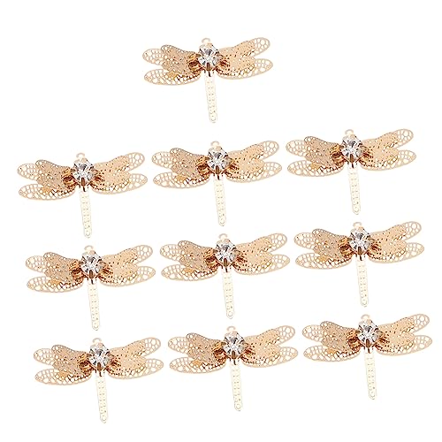 OATIPHO 10 Stück Haarklammer Charms Diy Handgemachte Haarspangen Libellen Dekoration Bastelbedarf Zubehör für Hochzeitsfrisuren und Haarschmuck von OATIPHO