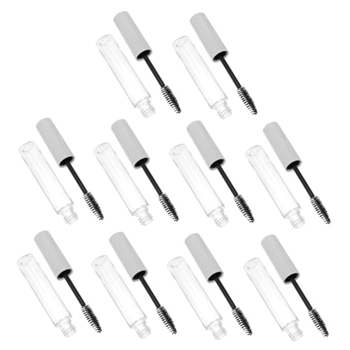 OATIPHO 10 Stück Leere Mascara Tubes aus Kunststoff Transparente Castor Oil Behälter mit Applikator Kompakt und Leicht für DIY Wimpernverlängerung und Make up Zubehör von OATIPHO