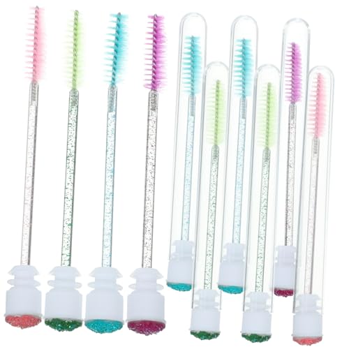 OATIPHO 10 Stück Mascara Wimpernbürsten mit Röhrchen Eyelash Applicator Augenbrauenpinsel Makeup Tool für Wimpernverlängerung und Styling von Augenbrauen Langlebig von OATIPHO