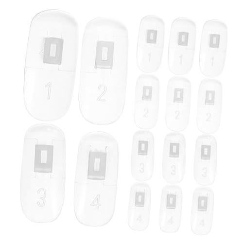 OATIPHO 100 Stück Teiliges Nagelübungsset Transparent Nail Practice Tips Nagelspitzen Display für Profi Anfänger Nail Art Übung mit Glatter Oberfläche Kompatibel mit Gel Polish von OATIPHO