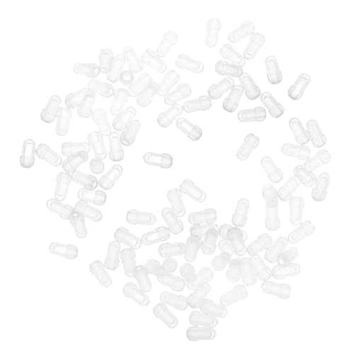 OATIPHO 100 Stück Transparente nicht Allergene Schutzhülsen für Ohr und Nasenpiercings Weiche Ohrstecker Schutzlösungen für Komfortables und Sicheres Tragen von OATIPHO