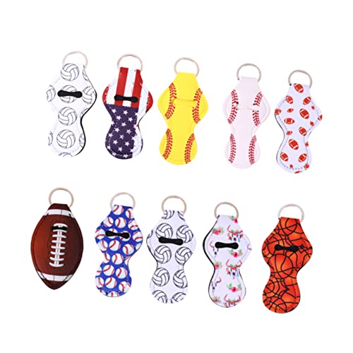 OATIPHO 10stücke Bunte Schlüsselanhänger Für Lippenstift Und Lippenbalsam Praktischer Für Für Handtasche Rucksack Oder Schlüsselbund Gemischte Farben von OATIPHO