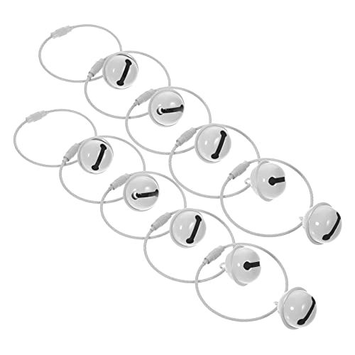 OATIPHO 10stücke Niedliche Schlüsselanhänger Mit Glocke Robuste Schlüsselring Für Taschen Rucksäcke Und Autoschlüssel Aus Edelstahl Leicht Und Tragbar von OATIPHO