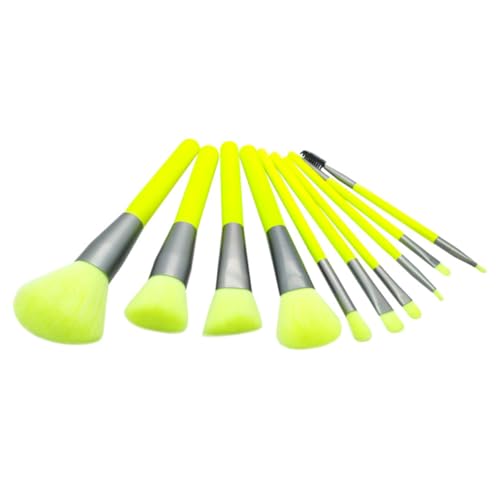 OATIPHO 10stücke Teiliges Buntes Make-up-pinsel-werkzeugset Aus Kunstfaser Kosmetikpinselset Für Frauen Und Mädchen Grün Leicht Zu Reinigen von OATIPHO