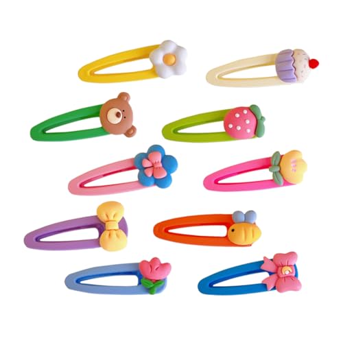 OATIPHO 10stücke Teiliges Set Süße Cartoon Haarspangen Für Mädchen Kawaii Haarschmuck Mit Bunten Fruchtmotiven Strapazierfähig Und Einfach Zu Verwenden Für Alltag Und Besondere Anlässe von OATIPHO