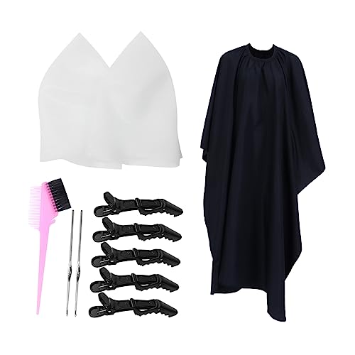 OATIPHO 11 Stück Silikon Haarfärbe Highlight Kit für Professionellen und Privaten Gebrauch Haarfärbepinsel und Kappe Passend für Menschen mit Häkelnadel zum Strähnchen Färben von OATIPHO