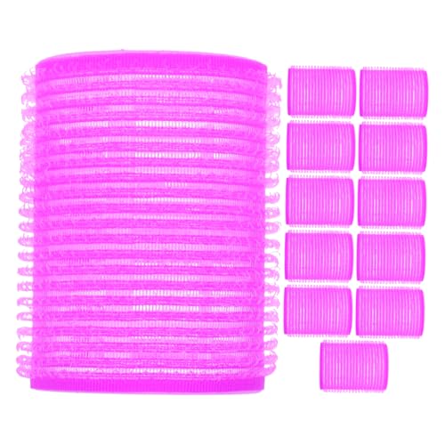 OATIPHO 12 Stück Haarwickler aus Kunststoff Selbstklebende Lockenroller für Haarstyling Haarwerkzeug für und Mädchen Farben Zufällig Zufällige Farbe von OATIPHO