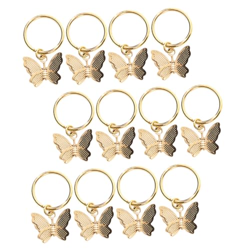 OATIPHO 12 Stück Dreadlock Ringe Haaranhänger Zopfaccessoires für Damen Haarschmuck für Dreadlocks Selbstgemacht Haarperlen Haarschmuck Einfach Anzubringen von OATIPHO