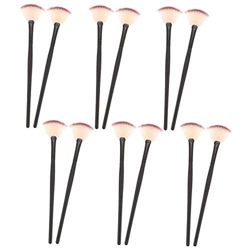 OATIPHO 12 Stück Teiliges Pinsel Weiche und Hautfreundliche Applikatoren für Gesichtsmaske und Serum für Zuhause und Schönheitssalon Leicht zu Reinigen und Waschbar von OATIPHO