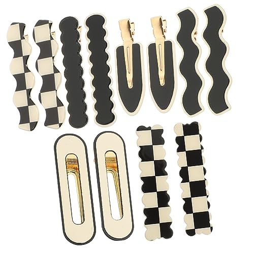 OATIPHO 12Stücke Teiliges Haarnadeln für Mädchen Weißes Karomuster Haarklammern Haaraccessoires für Verschiedene Anlässe für Hochzeiten und Partys von OATIPHO
