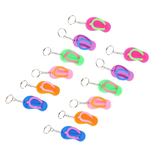 OATIPHO 12st Hausschuhe Schlüsselanhänger Schlüsselanhänger-anhänger Schlüsselhalter Schlüsselringe Kippen Schlüsseldekorationen Zum Aufhängen Dekore Kette Ornamente Weiches Gummi von OATIPHO
