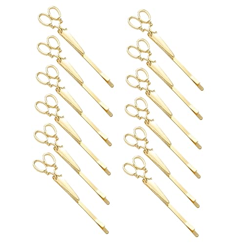 OATIPHO 12stücke Metall Schere Form Haarspange Mädchen Schere Haarnadeln Haar Zubehör von OATIPHO