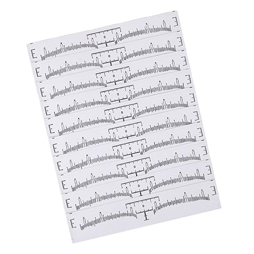 OATIPHO 130Stücke Teiliges Einweg Augenbrauenlineal Transparente Mapping Sticker für Präzises Microblading und Augenbrauen Design für Anfänger und Profis von OATIPHO
