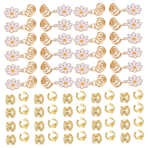 OATIPHO 135 Stück Teiliges Haarclips für Frauen Leichte Stilvolle Braid Ringe aus Legierung Modische Vielseitige Haaraccessoires für Flechtfrisuren und Alltag von OATIPHO