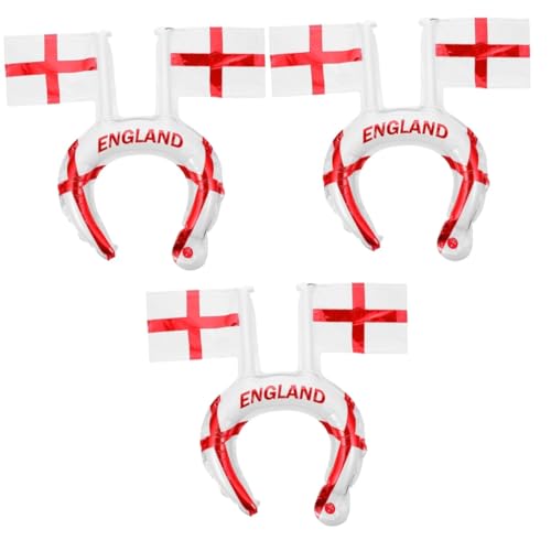 OATIPHO 150 Stk Ballon-stirnband Mit Flagge Luftballons Mit Länderflaggen Dekorationen 2022 Bürodekoration England Mini-flagge Englisches Souvenir Geschenk Sport Fußball Aluminiumfolie von OATIPHO