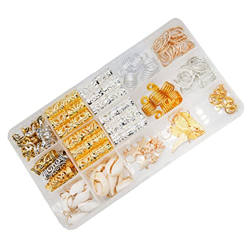 OATIPHO 159 Stück Dreadlocks Haarschmuck Set Metall Haarspangen mit Bunten Perlen und Frühlingsringen Zubehör für Zöpfe Hochsteckfrisuren und Kreative Haarstylings OATIPHO 159 Stück Dreadlocks Haarschmuck Set Metall Haarspangen mit Bunten Perlen und Frühlingsringen Zubehör für Zöpfe Hochsteckfrisuren und Kreative Haarstylings von OATIPHO