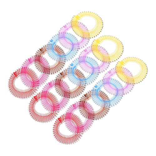 OATIPHO 18stücke Elastische Haarspange Mit Rundkamm Dehnbarer Kunststoff-stirnbandhalter Für Frauen Und Mädchen Für Lockiges Dickes Und Welliges Haar Flexibler Haarband Mit Kamm Für von OATIPHO
