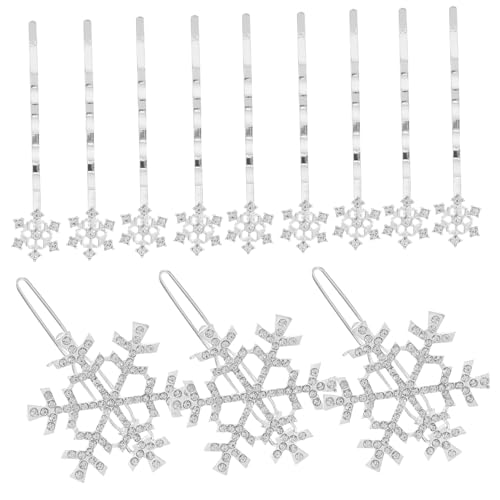 OATIPHO 18 Stück Teiliges Schneeflocken Haarclip Set mit Funkelnden Strasssteinen Leichter Haarschmuck für Frauen Sicherer Halt für Hochzeit Geburtstag und Festliche Anlässe von OATIPHO