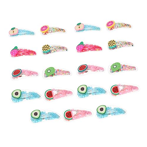 OATIPHO 19stücke Junge Mädchen Haarspangen Mit Treibsand Haar Clips Obst Haarnadeln Für Mädchen Als Kopfschmuck Und Frisurdekoration von OATIPHO