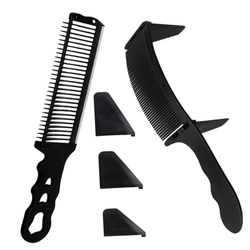 OATIPHO Professionelles Haarkamm Herren Gebogener Kamm Mit Klammern Ergonomische Form Für Einfache Handhabung Präzise Verarbeitung Für Sanftes Styling Poliert Für Haarschutz von OATIPHO