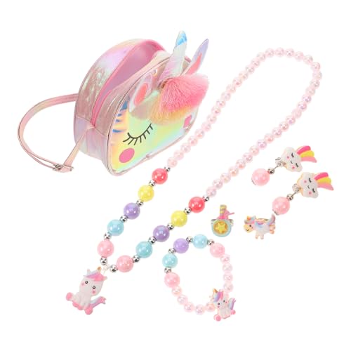 OATIPHO Schmuck Für Kleine Mädchen Mit Halskette Und Armband Geeignet Für Kleinkinder Modisch Und Kunststoff Robust Und Langlebig von OATIPHO