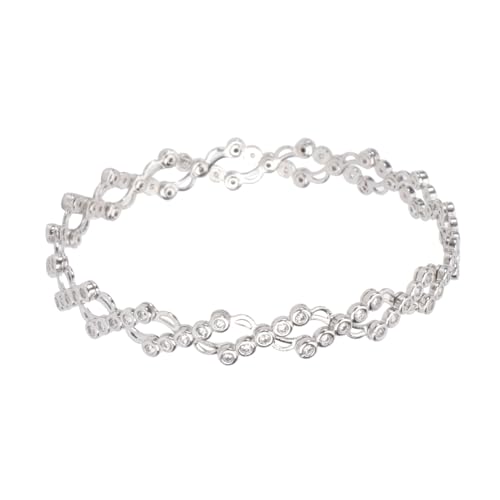 OATIPHO Umwandelbarer Armbandring Sterling Silber Mit Strasssteinen Verstellbarer Damenring Als Handschmuck Für Geburtstag Und Hochzeit Schmuck Geschenk von OATIPHO
