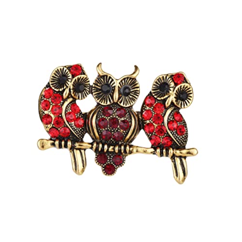 OATIPHO 1Stk Eule Brosche Mode Brosche Schmuck Brosche Legierung Brosche Tier Brosche Rucksack Brosche Schal Brosche Hemd Brosche Anzug Brosche Strickjacke Brosche Eule Brustnadel von OATIPHO