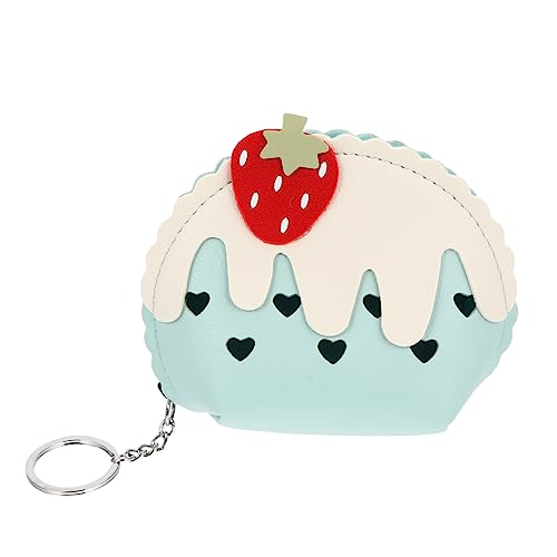 OATIPHO Süße Erdbeer-münzgeldbörse Mit Reißverschluss Schlüsselanhänger Praktische Aufbewahrung Für Münzen Karten Und Kleine Gegenstände Für Damen Und Mädchen von OATIPHO
