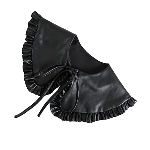 OATIPHO 1Stk Schal falscher Kragen binden Schal Hemden dicky gefälschter Kragenschal Spitzenschal Hemdkragen blusenshirt dekoration falsches Zierkragen aus Black von OATIPHO