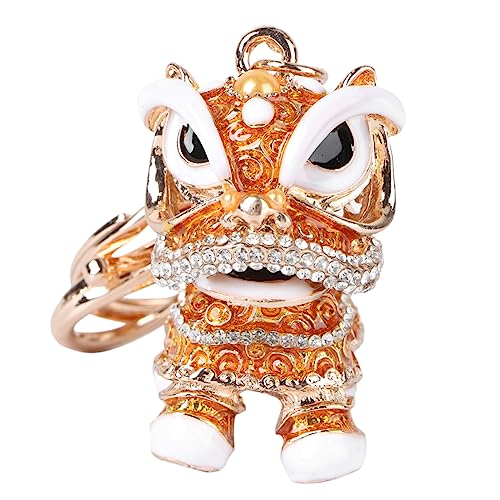 OATIPHO 1Stk Schlüsselanhänger Ringe Halter Schlüsselorganisator Kette Schild die chinesen festlich Key Chain Geschenkeidee genschenkideen Chinoiserie-Schlüsselaccessoire Kristall Yellow von OATIPHO