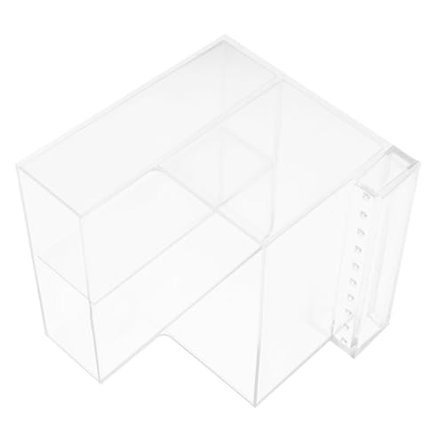 OATIPHO 1Stück Nagelkunst Organizer für Poliermaschinen Transparente Aufbewahrungsbox mit Fächern für Schleifköpfe und Zubehör Praktisch und Stabil Leicht zu Transportieren von OATIPHO