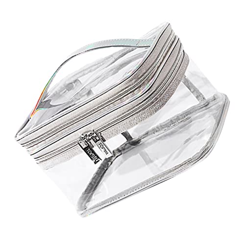 OATIPHO 1Stück wasserdichte Kulturbeutel für Damen PVC Doppeldeck Makeup Tasche Tragbare Kosmetiktasche für Reisen Aufbewahrung für Toilettenartikel und Zubehör OATIPHO 1Stück wasserdichte Kulturbeutel für Damen PVC Doppeldeck Makeup Tasche Tragbare Kosmetiktasche für Reisen Aufbewahrung für Toilettenartikel und Zubehör von OATIPHO
