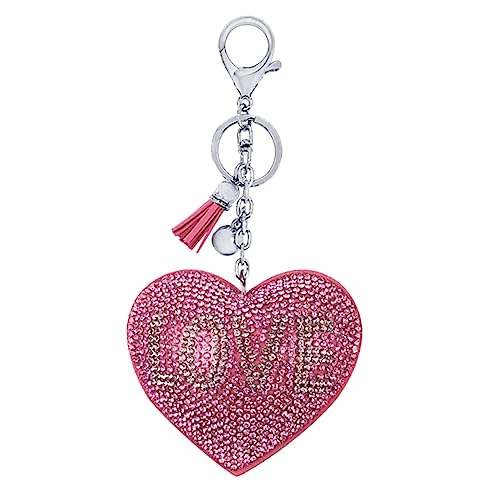 OATIPHO 1stück Rhinestone Inlaid Herz Schlüsselanhänger Für Stilvoller Schlüsselbund Als Taschenanhänger Für Und Persönliche Accessoires von OATIPHO