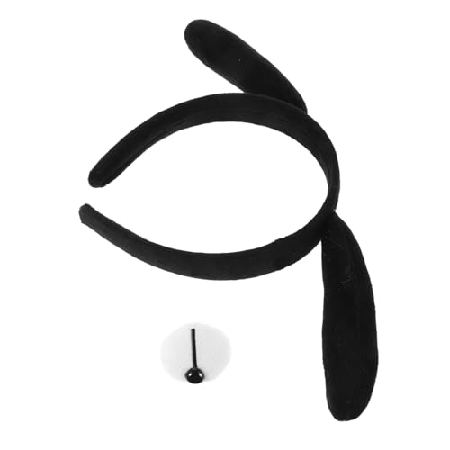 OATIPHO 1satz Hundeohren Stirnband Mit Tiernose Für Mädchen Niedliches Kostümzubehör Für Kindergartenaufführungen Und Halloween Cartoon-haarschmuck Für Kreative Verkleidungen von OATIPHO