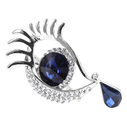 OATIPHO 1stk Augenbrosche Vintage-schmuck Für Frauen Strassbrosche Schwarze Ansteckblume Augenmodellierungsbrosche Schwarze Accessoires Für Frauen Gut Strasssteine Kristall Kleidung Damen von OATIPHO