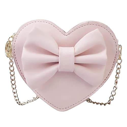 OATIPHO 1stück Stylischer Herzform-umhängebeutel Für Mädchen Schultertasche Mit Kette Für Party Shopping Und von OATIPHO