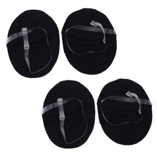 OATIPHO 2 Paar Achselschweißpads Arm Fersenpads Schweißblocker Achselschweißweste Achselschweißabsorbierende Pads Achselschweißpads Schildzubehör Klebe Bh Push Up Schwarz von OATIPHO