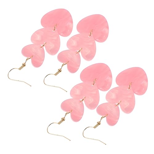 OATIPHO Valentinstagsgeschenk – 3 Herzohrringe Für Frauen Baumelnde Liebesohrringe Modeschmuck-set von OATIPHO