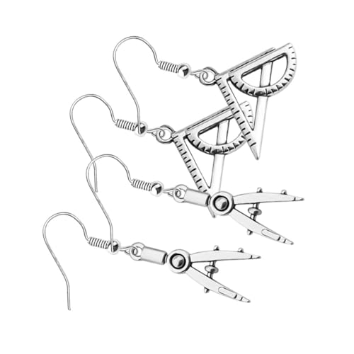 OATIPHO 2 Paar Ohrhänger für Damen Ohrringe aus Sterlingsilber für Mädchen Mathe Schmuck Ohrring kolczyki damskie schmuck ohrringe Ohrstecker Damen Ohrringe Dame Ohrschmuck einzigartig von OATIPHO