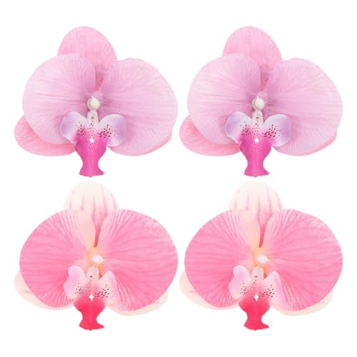 OATIPHO 2 Paar Orchideen Blumen Schuhe Clips, Removable Shoe Buckles,für Damen Dekorative Sandalen Zubehör für Tägliches Tragen for Flip Flops, Sandals, High Heels, Bag von OATIPHO